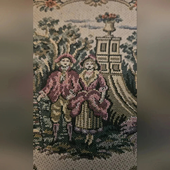 Vintage La Marquise Italian Tapestry 1950s Clutch Top Handle  Hand Bag - Picture 5 of 16